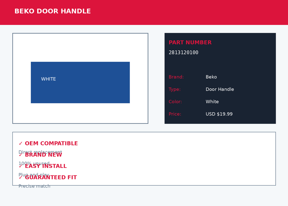 Beko Door Handle - Product Showcase