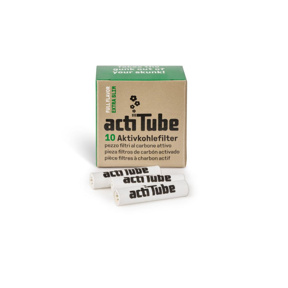 ActiTube Extra Slim Full Flavor 6 mm uhlíkové filtry, balení 10 ks