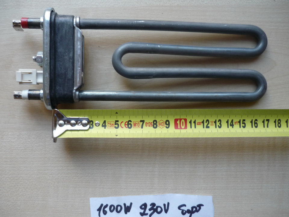 Heating element for washing machine 1600 W / L = 177mm (with encoder) Thermowatt, Italy