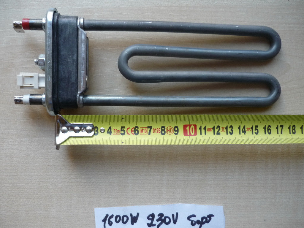 Heating element for washing machine 1600 W / L = 177mm (with encoder) Thermowatt, Italy