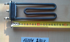 Heating element for washing machine 1600 W / L = 175mm (with place under sensor) Thermowatt, Italy