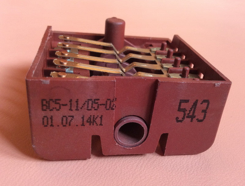 Five-way switch BC5-11 / 16A / 250V / T150 for Turkey Cooktop