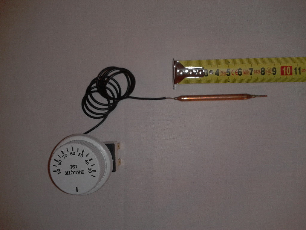 Thermostat capillary mechanical Tmax = 90 ° C / 16A / 250V / L = 90cm capillary (3 contacts) Balcik, Turkey