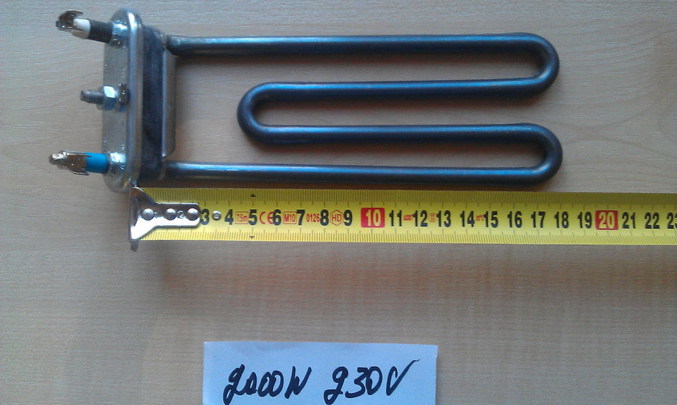 Heating element bend in the washing machine 2000 W / L = 173mm (without space for the sensor) Thermowatt, Italy