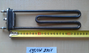 Heating element for washing machine 1950 W / L = 243mm (with place under sensor) Thermowatt, Italy
