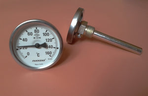 Bimetallic tubular PAKKENS Ø63mm / from 0 to 160 ° C / 10 cm tube with 1/2 "Turkey