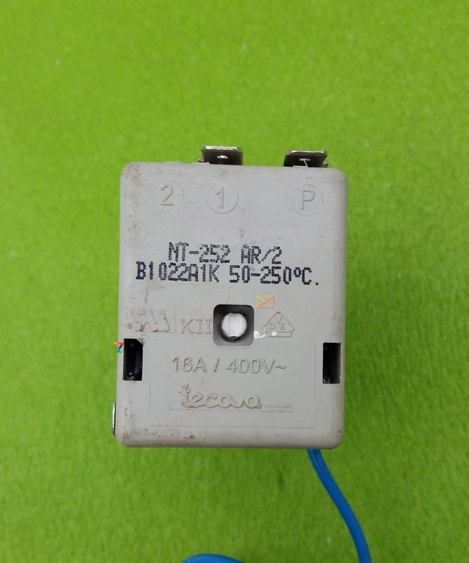 Thermostat capillary tecasa NT-252 AR / 2 / Tmax = 250 ° C / 16A / 400V / L = 140cm (2 pins) Tecasa, Spain