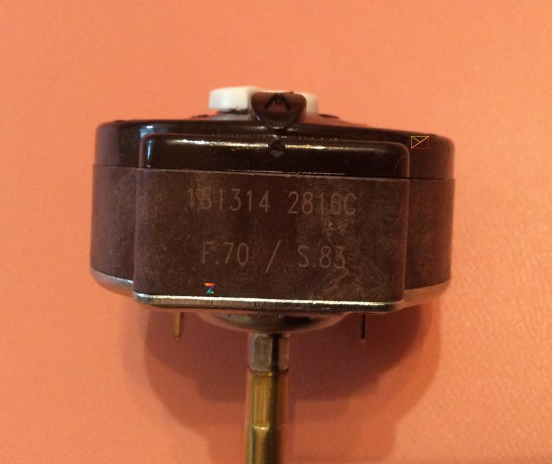 Thermostat mechanical RTS 3 / 20A / 250V with thermal protection (for electric heaters) / L = 270mm Thermowatt, Italy