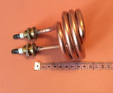 Medical distillation heating element 2500W (spiral) / 220V / copper (on brass fittings Ø16mm) Ukraine