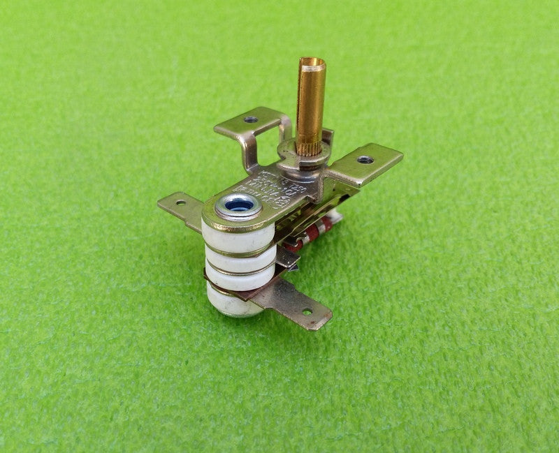 Temperature regulator MINJIA KST118 / 10A / 250V / T250 / h = 15mm / 4 insulators ("with ears") for electric stoves, irons