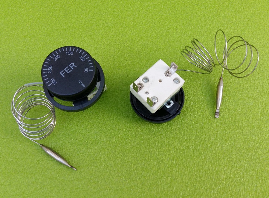 thermostat huide kst-168 / 16а / 250v / t250 ("with ears", thread ø4mm) for electric ovens, electric stoves