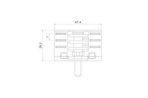 Power switch 430 is a five-way Tibon / 16A / 250V / T125 (outside contacts 2 + 3) Turkey