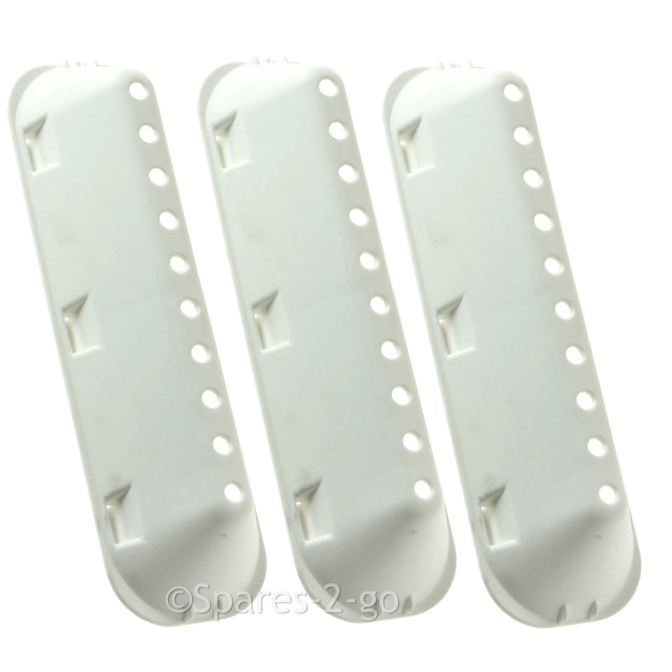 3 x Genuine ARISTON Washing Machine Drum Paddle Lifter 10 Hole Barrel Blade Fins 555