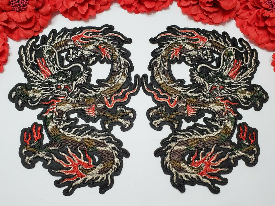  2pc/set, Dragon Patch, Fashion Patches, Iron On