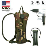 3L Tactical Outdoor Hydration Backpack Water Bladder Bags Hiking Climbing Riding