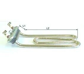 Heating Element for Washing Machine 2000W Bended Metal 21x163mm